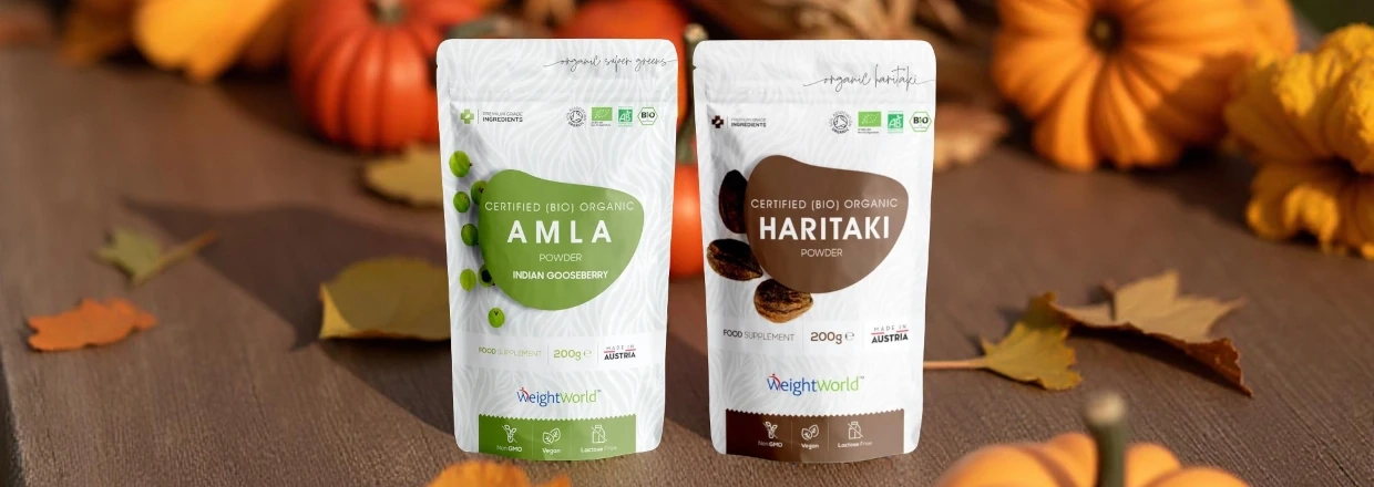 Haritaki & Amla Powder fra Weight World  Ayurvedisk styrke til fordjelse, energi og balance