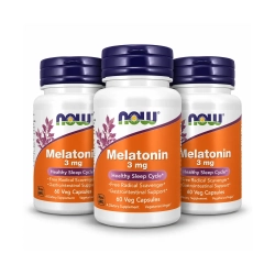 Melatonin 3 mg | 3 x 60 veganske kapsler | Underst�tter en sund s�vnrytme