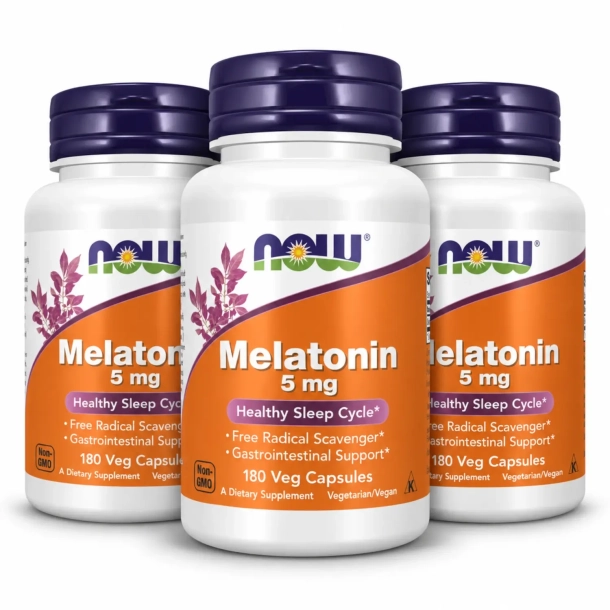 Melatonin 5 mg | 3 x 180 veganske kapsler | Sund s�vncyklus