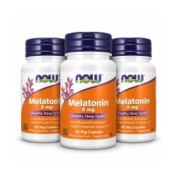 Melatonin 5 mg | 3 x 60 veganske kapsler | Underst�tter en sund s�vnrytme
