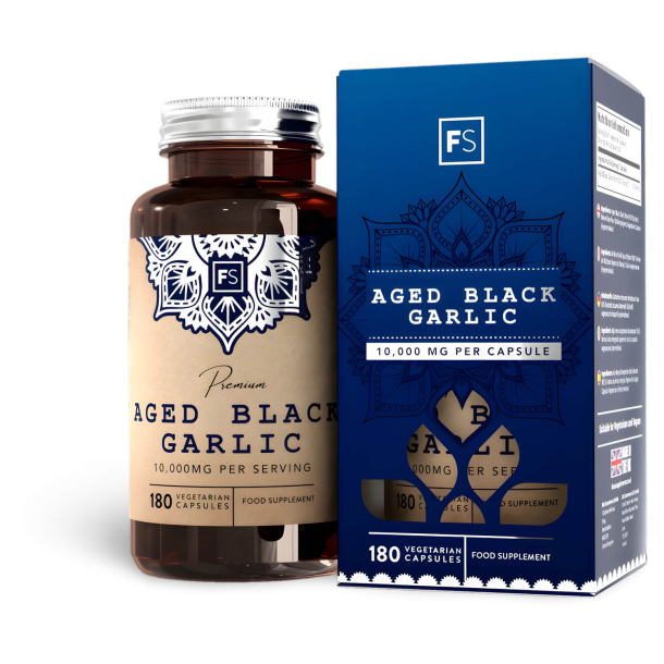 Aged Black Garlic | 10.000 mg | Potent ekstrakt af antioxidanter og aminosyrer | Lugtfri