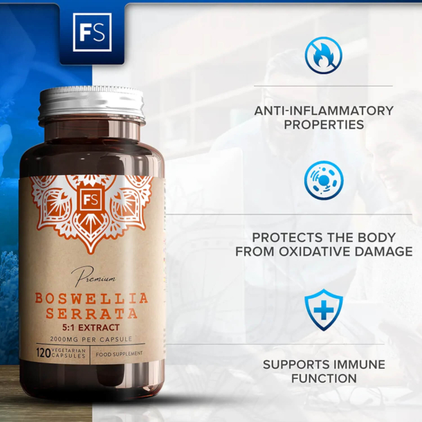 Boswellia Serrata | 2000 mg | Vegetariske | Naturlig antioxidant