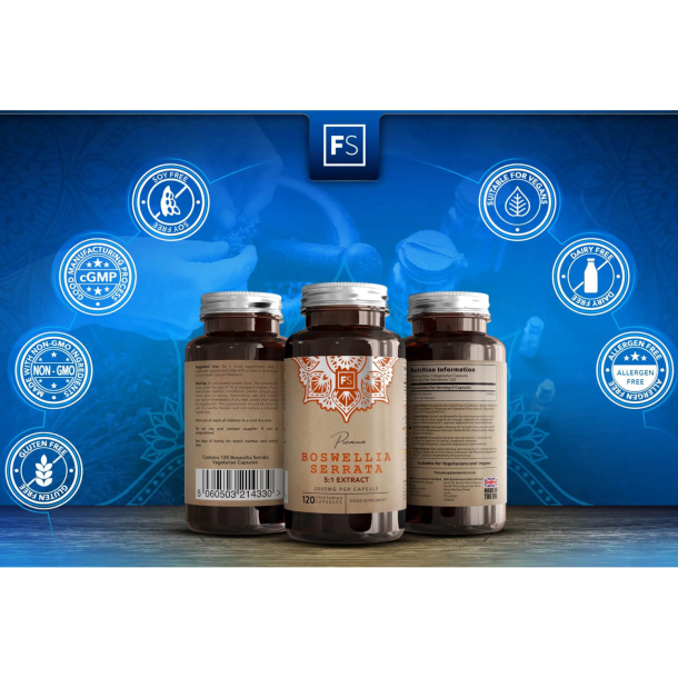 Boswellia Serrata | 2000 mg | Vegetariske | Naturlig antioxidant