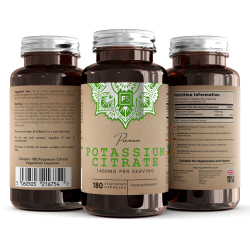 Kaliumcitrat | 1400 mg | 180 stk. Vegetariske kapsler