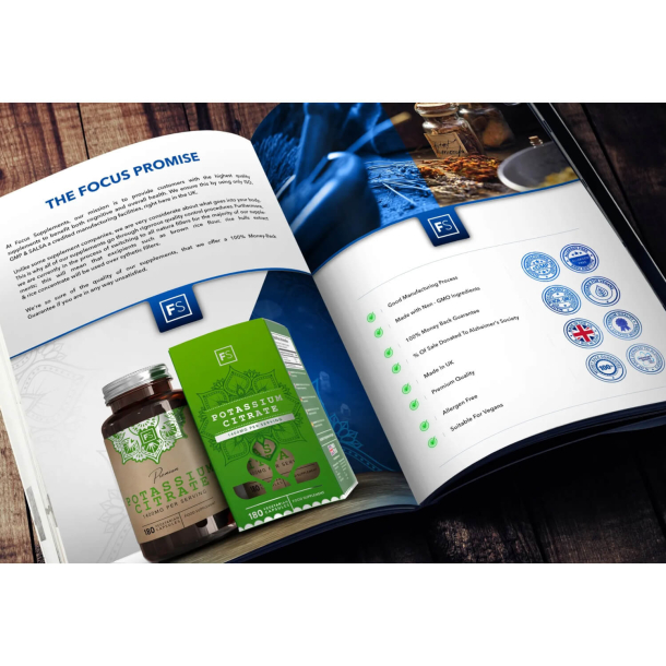 Kaliumcitrat | 1400 mg | 180 stk. Vegetariske kapsler