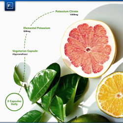 Kaliumcitrat | 1400 mg | 180 stk. Vegetariske kapsler