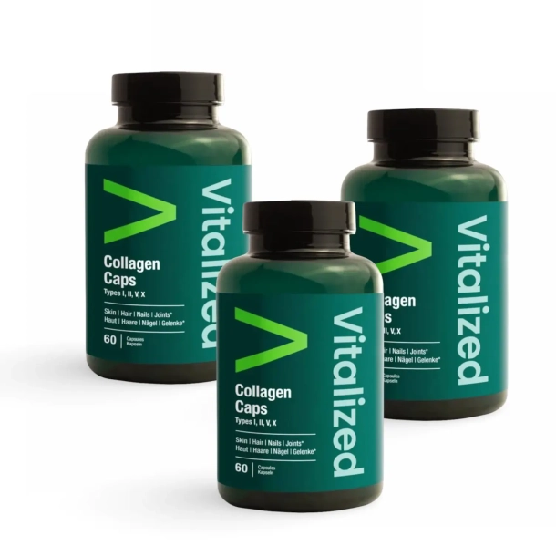 Collagen Caps  | Type I, II, V, X | 3 x 60 Kollagen kapsler