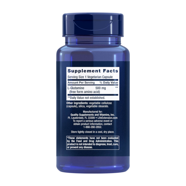 L-Glutamine | 100 veganske kapsler | Energi og immunitet