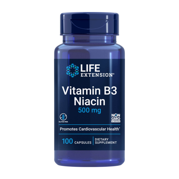 Vitamin B3 Niacin | 100 veganske kapsler | Energi