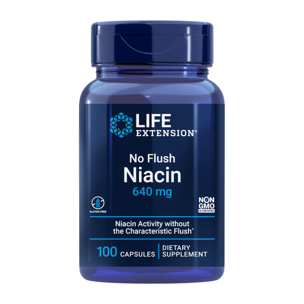 No Flush Niacin | 100 veganske kapsler | Energi
