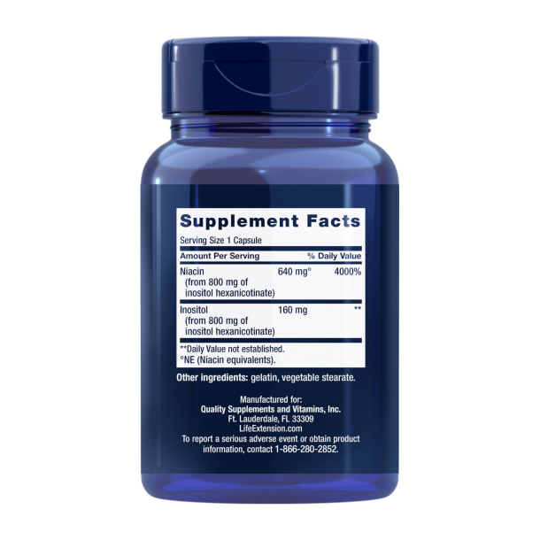 No Flush Niacin | 100 veganske kapsler | Energi