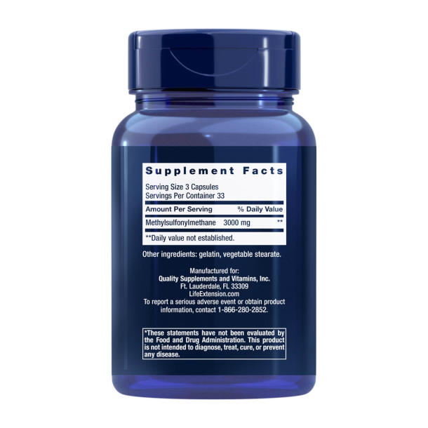 MSM | 100 kapsler | DNA-sundhed | Ledsundhed og Mobilitet