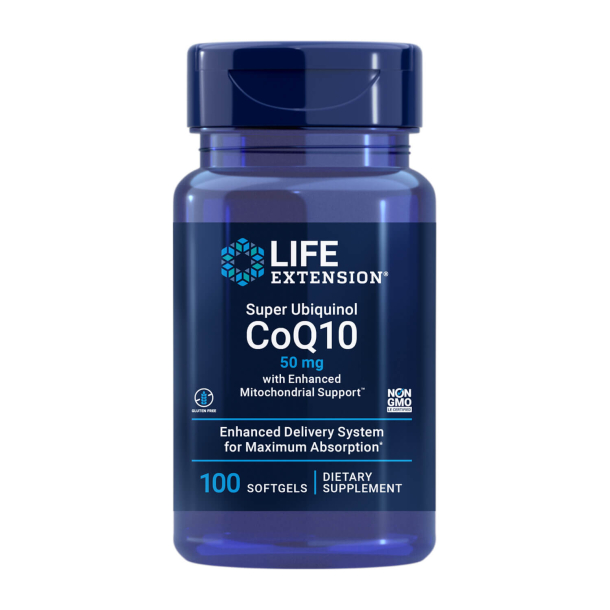 Super Ubiquinol CoQ10 | 100 Softgels | Superoplad din cellulre energi