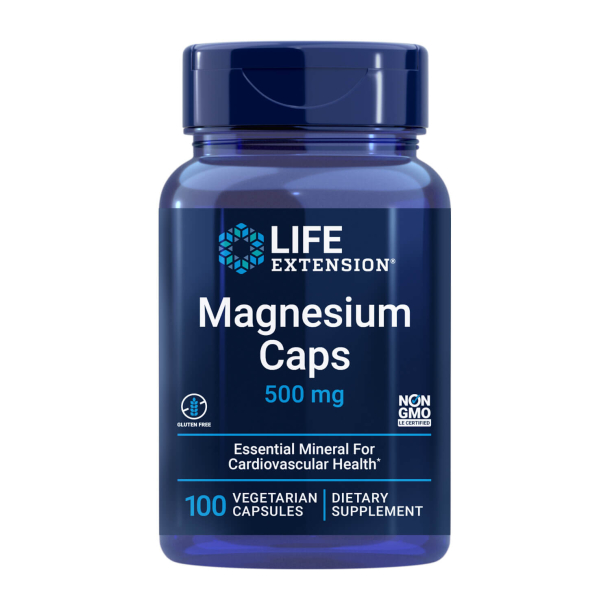 Magnesium kapsler | 100 veganske kapsler | Hele kroppens sundhed
