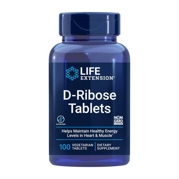 D-Ribose | 100 vegetariske tabletter | Sundt Hjerte- og Muskelenerginiveau