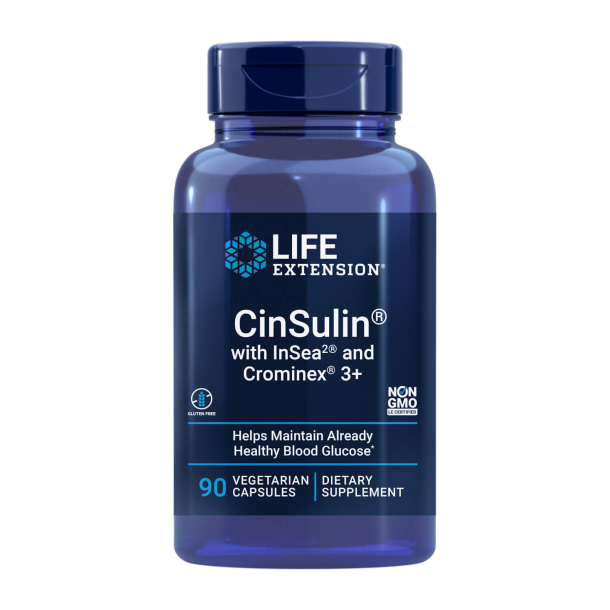 CinSulin&reg; | 90 veganske kapsler | Underst�tte sundt blodsukker