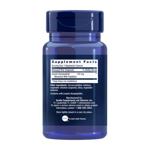 Bioaktywne peptydy mleczne | 30 wega&#324;skich kapsu&#322;ek | Promuj relaks i wspieraj zdrowie snu