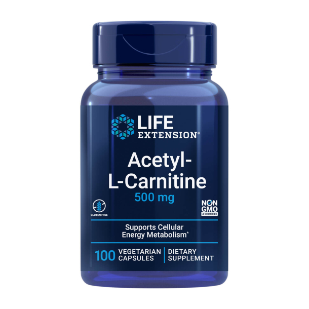 Acetyl-L-Carnitin | 100 veganske kapsler | Kan understøtte cellulær energimetabolisme