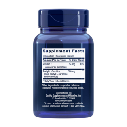 Acetylo-L-Karnityna | 100 wega&#324;skich kapsu&#322;ek | Mo&#380;e wspiera&#263; metabolizm energii komrkowej