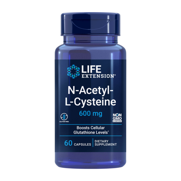 N-acetyl-L-cystein (NAC) | 60 kapsler | Antioxidant til Lever- og  immunsundhed