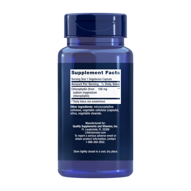 Chlorophyllin | 100 veganske kapsler | DNA-sundhed | Anti-aging