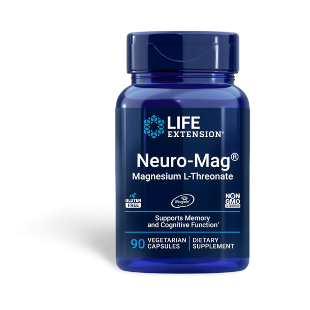 Neuro-Mag Magnesium | 90 veganske kapsler | Hjernens ydeevne, Hukommelse og Kognitiv støtte