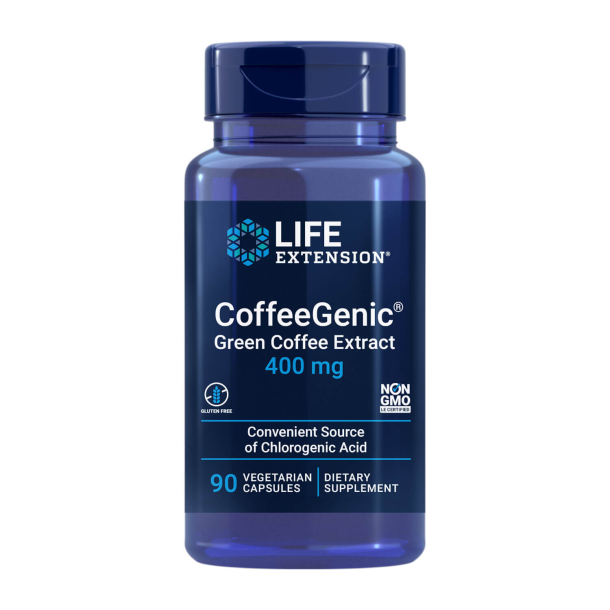 CoffeeGenic® Green Coffee Extract | 90 kapsler | Sundt blodsukkerstofskifte