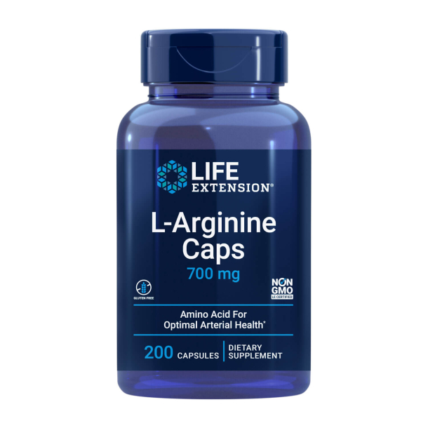 L-Arginin | 200 veganske kapsler | Aminosyre for optimal arteriel sundhed
