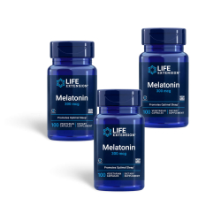 Melatonin 300 mcg | 3 x 100 veganske kapsler | Lavdosis formel til brug om natten