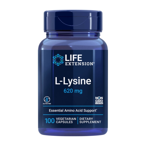L-lysin | 100 vegetariske kapsler | Sund respons på Stress