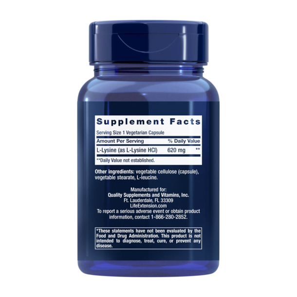 L-Lizyna | 100 kapsu&#322;ek wegetaria&#324;skich | Zdrowa reakcja na stres
