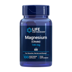 Magnesium (citrat) | 100 kapsler | Knogle-, Kardiovaskulr- og Nervefunktion