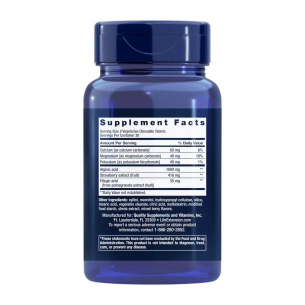 Spiserrs-beskytter | 60 veganske kapsler | Alginsyre, calciumcarbonat og magnesiumcarbonat