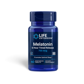 Melatonin 6 timers frigivelse | 60 veganske kapsler | Til sttte for svnmnstre