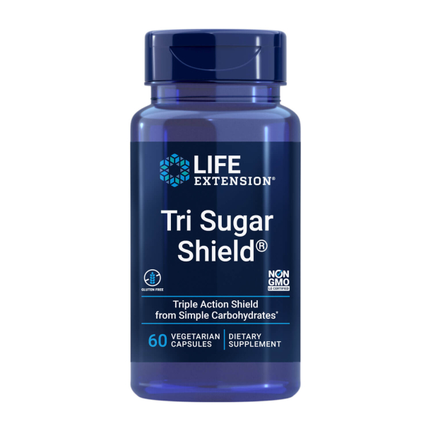 Tri Sugar Shield™ | 60 veganske kapsler | Sundt blodsukkerniveauer