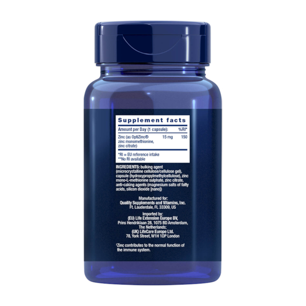 Zink kapsler | 150 veganske kapsler | 15 mg