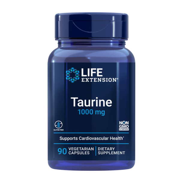 Taurin | 90 veganske kapsler | Syn, Leverfunktion, Nerve- og Kardiovaskulære system