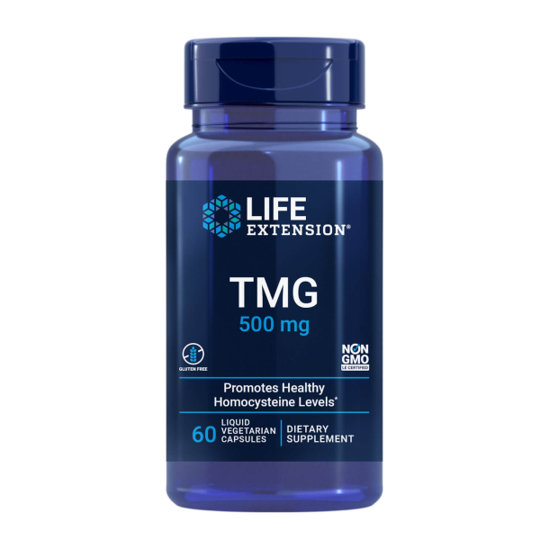 TMG | 60 vegetariske kapsler | Hjertesundhedsstøtte og sunde Homocysteinniveauer