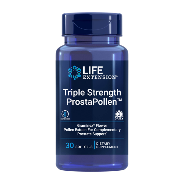 Triple Strength ProstaPollen | 30 Softgels | Beskytter prostata