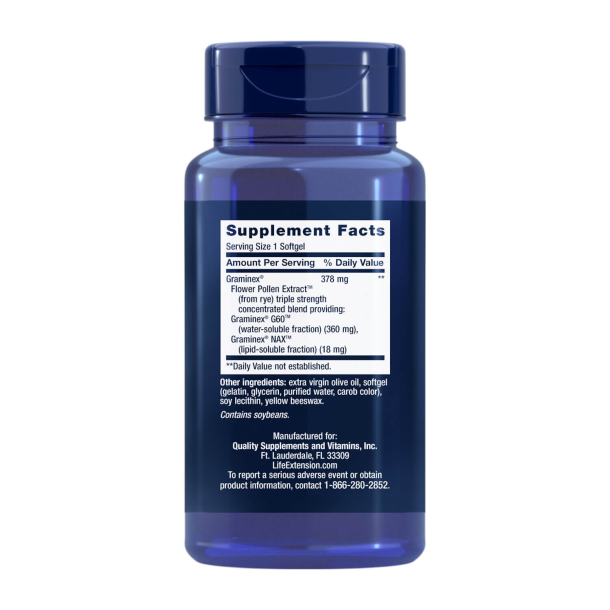 Triple Styrke ProstaPollen | 30 Softgels | Graminex