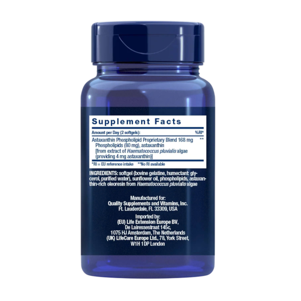 Astaksantyna | 30 kapsu&#322;ek | Wsparcie zdrowia uk&#322;adu odporno&#347;ciowego, mzgu, naczy&#324; i oczu