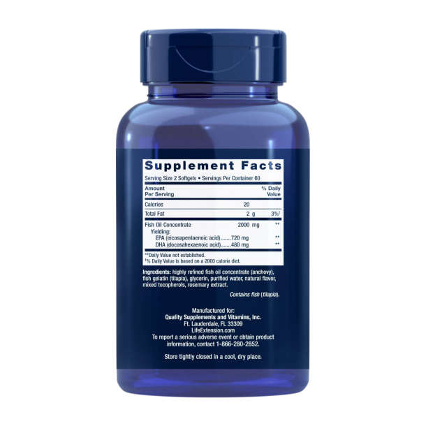 EPA/DHA | 120 kapsu&#322;ek | Promuj zdrowie serca, staww i mzgu