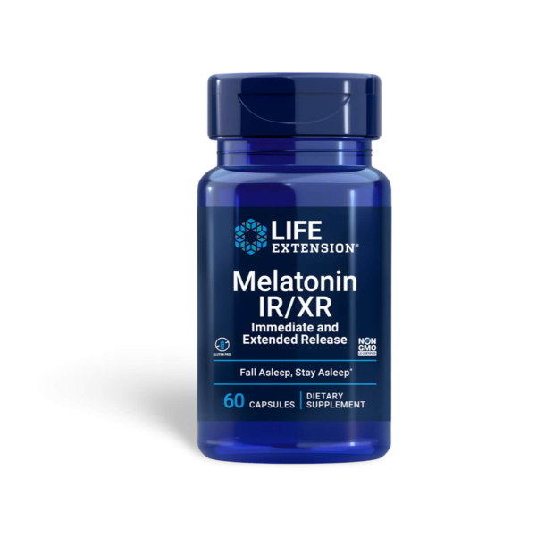 Melatonin IR/XR | 60 kapsler | For en uforstyrret nat's svn