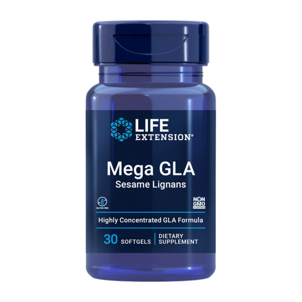 Mega GLA sesamlignaner | 30 Softgels | Hæmmer inflammatoriske faktorer