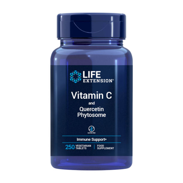Vitamin C | 250 veganske tabletter | Quercetin til immunstøtte