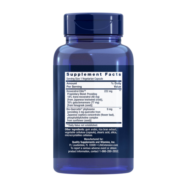 Zoptymalizowany Resweratrol Elite | 60 wega&#324;skich kapsu&#322;ek | Aktywuj swoje geny d&#322;ugowieczno&#347;ci