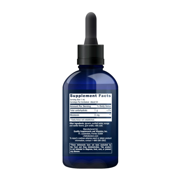 Hurtigtvirkende flydende melatonin | 59 ml | Til sttte for svnrytmen