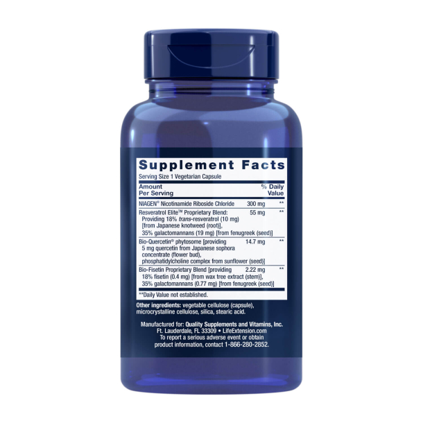 NAD+ Cell Regenerator + Resveratrol Elite | 300 mg | 3 x 30 kapsu&#322;ek wegetaria&#324;skich