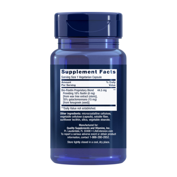 Bio-Fisetin | 3 x 30 vegetariske kapsler | Glutenfri