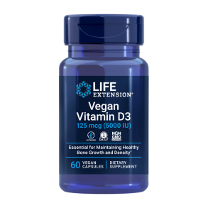 Vegansk vitamin D3 | 60 veganske kapsler | Boost bde hjerneaktivitet og knoglestyrke